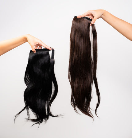 Wrap around ponytails
