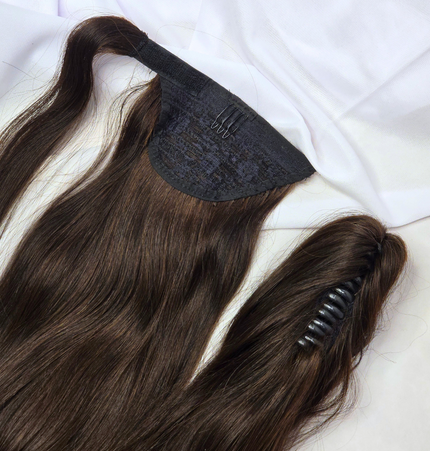 Wrap around ponytails