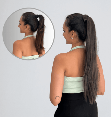 Wrap around ponytails