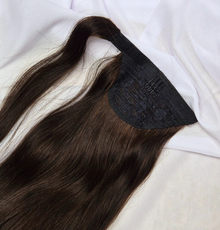 Wrap around ponytails